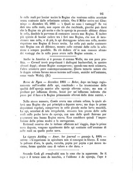 L'apicoltore giornale dell'Associazione centrale d'incoraggiamento per l'apicoltura in Italia