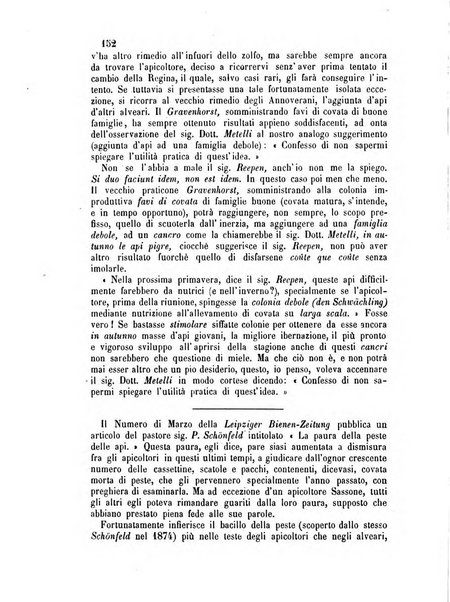 L'apicoltore giornale dell'Associazione centrale d'incoraggiamento per l'apicoltura in Italia