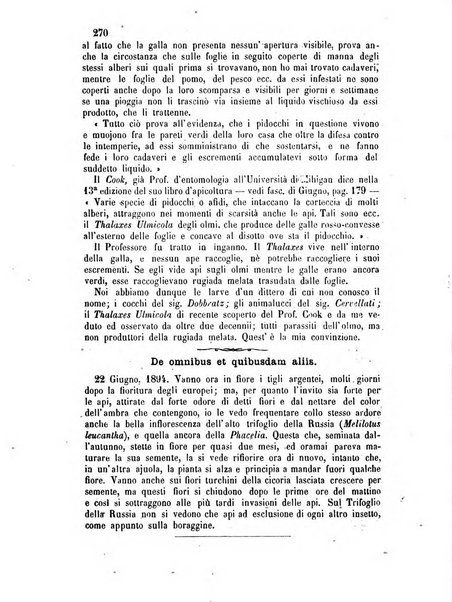 L'apicoltore giornale dell'Associazione centrale d'incoraggiamento per l'apicoltura in Italia