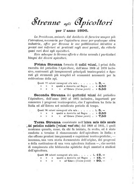 L'apicoltore giornale dell'Associazione centrale d'incoraggiamento per l'apicoltura in Italia