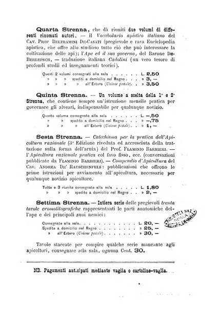 L'apicoltore giornale dell'Associazione centrale d'incoraggiamento per l'apicoltura in Italia