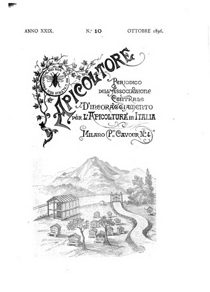 L'apicoltore giornale dell'Associazione centrale d'incoraggiamento per l'apicoltura in Italia