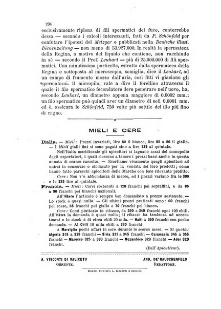 L'apicoltore giornale dell'Associazione centrale d'incoraggiamento per l'apicoltura in Italia