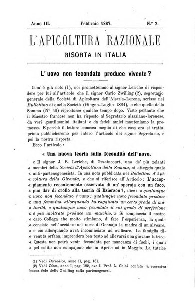 L' apicoltura razionale risorta in Italia