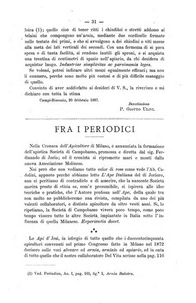 L' apicoltura razionale risorta in Italia