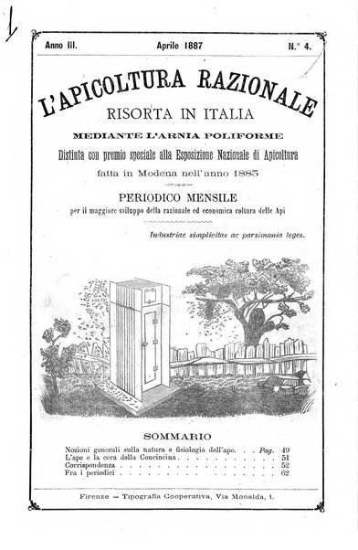 L' apicoltura razionale risorta in Italia