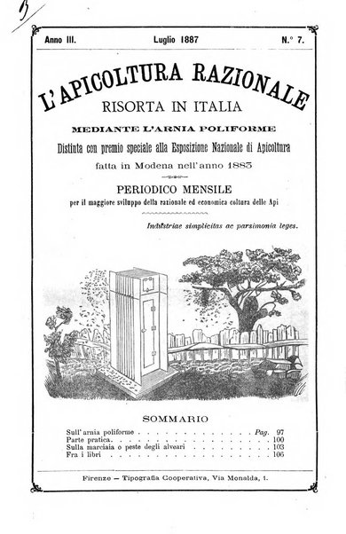 L' apicoltura razionale risorta in Italia