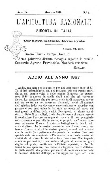 L' apicoltura razionale risorta in Italia