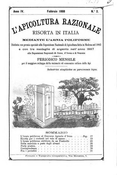 L' apicoltura razionale risorta in Italia