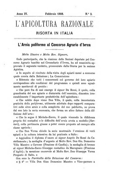 L' apicoltura razionale risorta in Italia