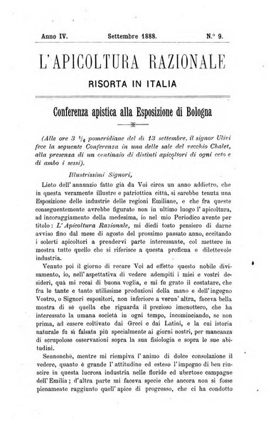 L' apicoltura razionale risorta in Italia