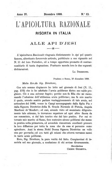 L' apicoltura razionale risorta in Italia