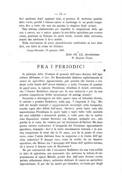 L' apicoltura razionale risorta in Italia