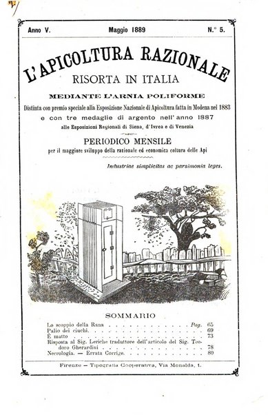 L' apicoltura razionale risorta in Italia