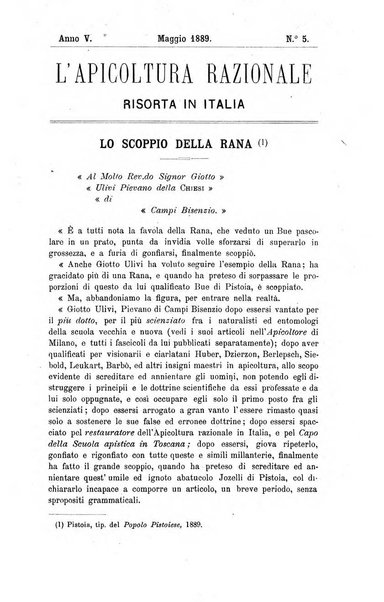 L' apicoltura razionale risorta in Italia