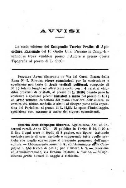 L' apicoltura razionale risorta in Italia