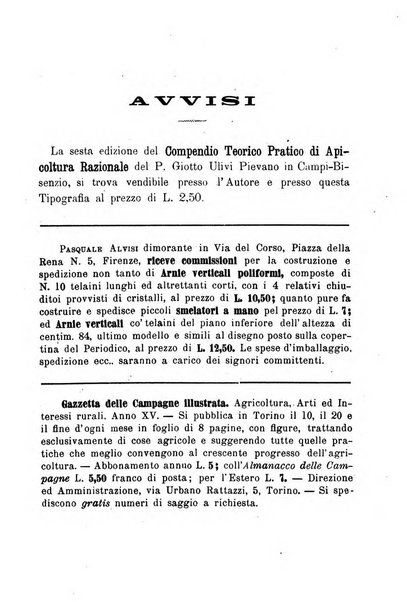 L' apicoltura razionale risorta in Italia