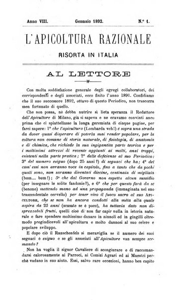 L' apicoltura razionale risorta in Italia