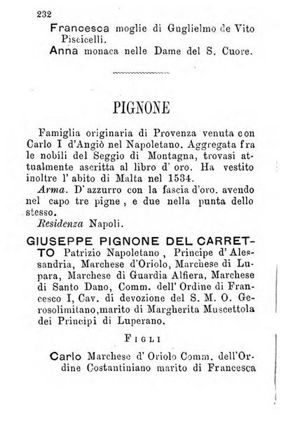 L'araldo almanacco nobiliare del napoletano