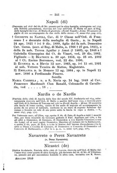 L'araldo almanacco nobiliare del napoletano