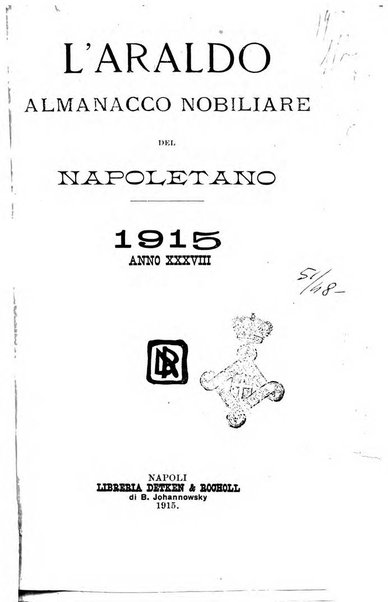 L'araldo almanacco nobiliare del napoletano