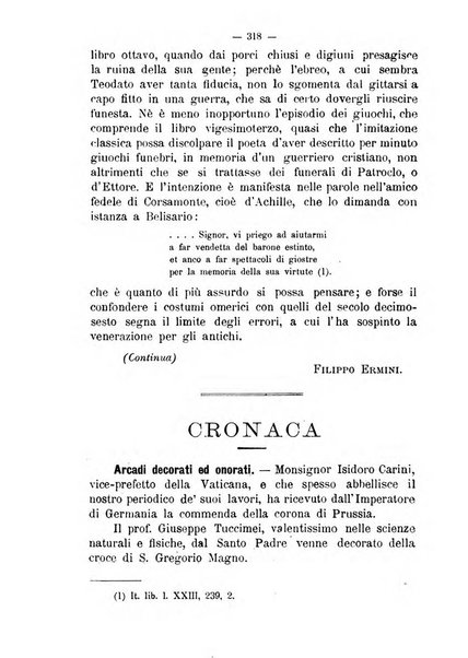 L'Arcadia periodico mensile di scienze, lettere ed arti