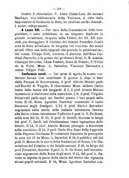 L'Arcadia periodico mensile di scienze, lettere ed arti