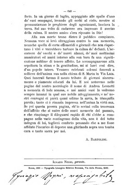 L'Arcadia periodico mensile di scienze, lettere ed arti