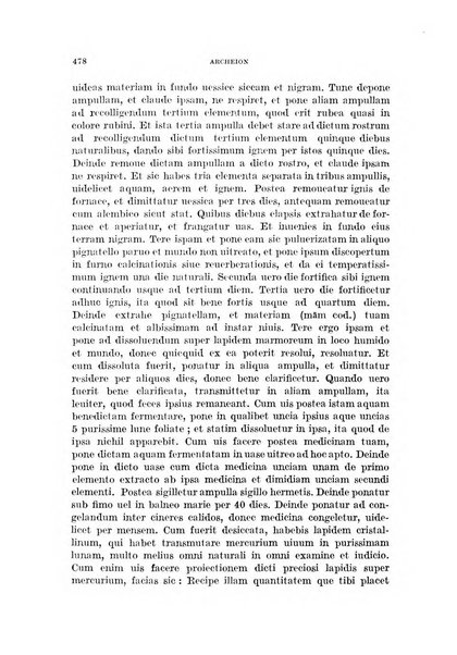 Archeion archivio di storia della scienza