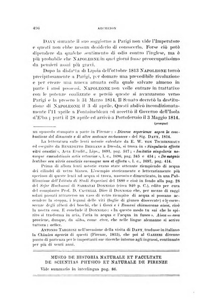 Archeion archivio di storia della scienza