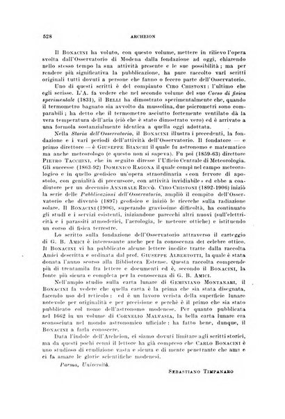 Archeion archivio di storia della scienza