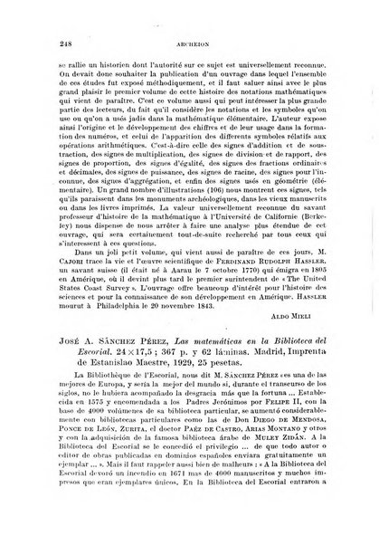 Archeion archivio di storia della scienza