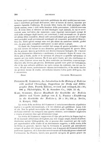 Archeion archivio di storia della scienza