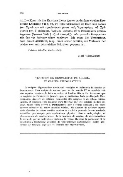 Archeion archivio di storia della scienza