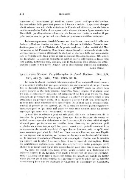 Archeion archivio di storia della scienza