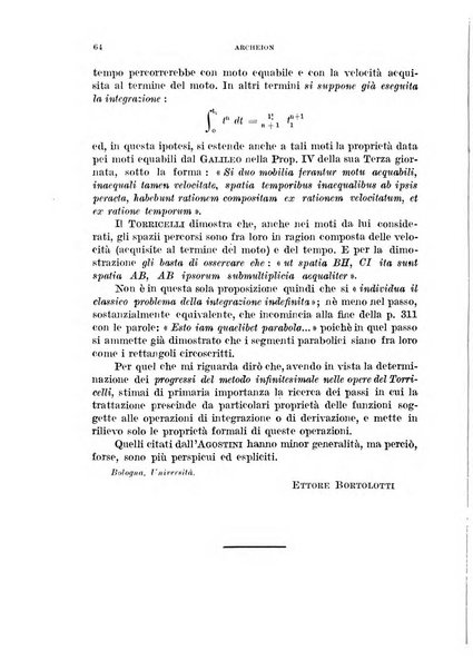 Archeion archivio di storia della scienza