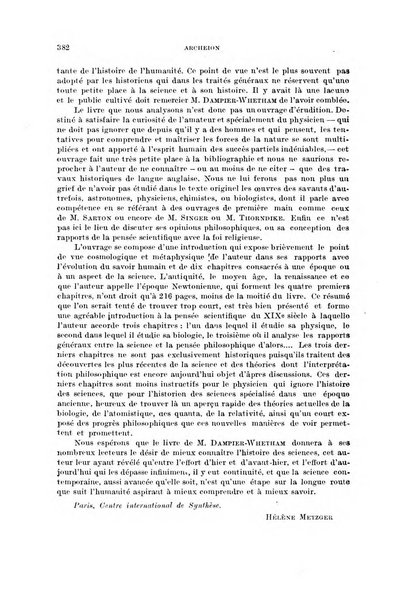 Archeion archivio di storia della scienza