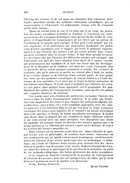 Archeion archivio di storia della scienza