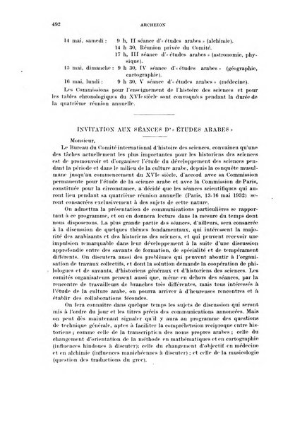 Archeion archivio di storia della scienza