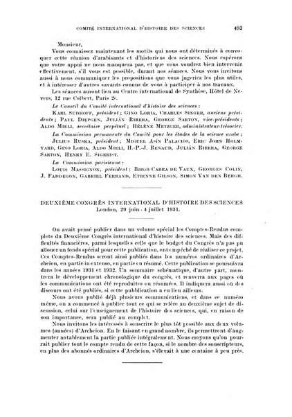 Archeion archivio di storia della scienza