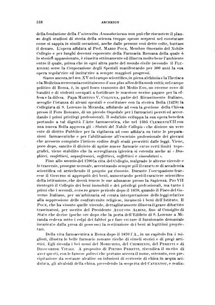 Archeion archivio di storia della scienza