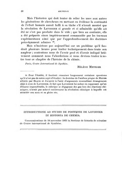 Archeion archivio di storia della scienza