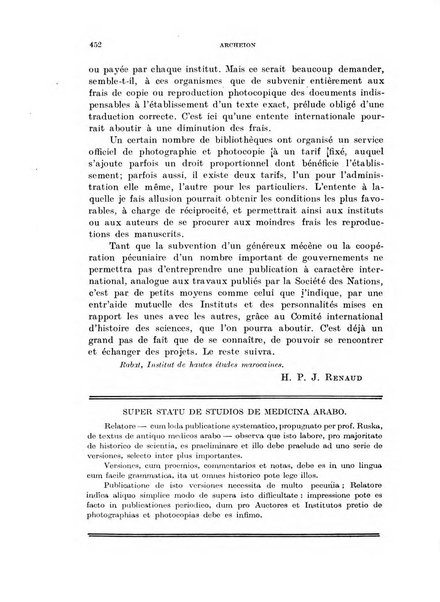 Archeion archivio di storia della scienza