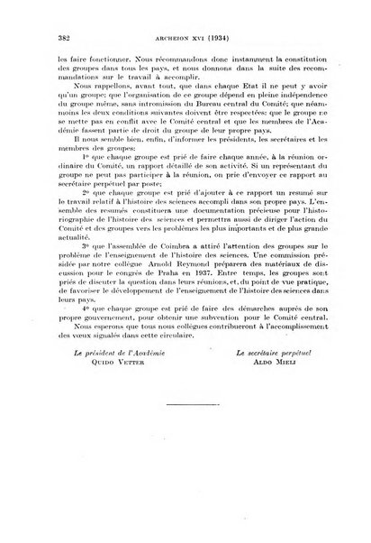 Archeion archivio di storia della scienza