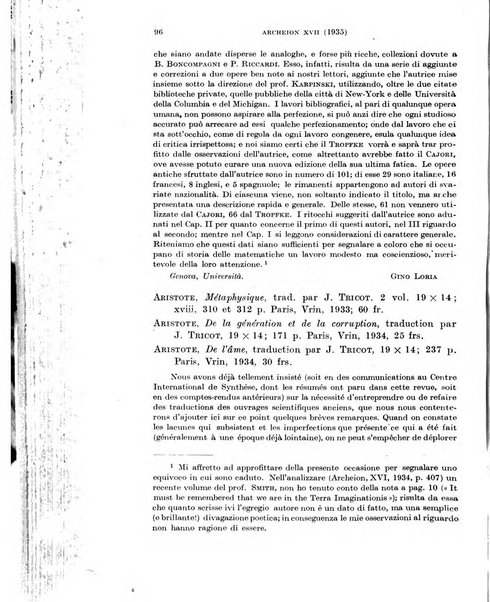 Archeion archivio di storia della scienza