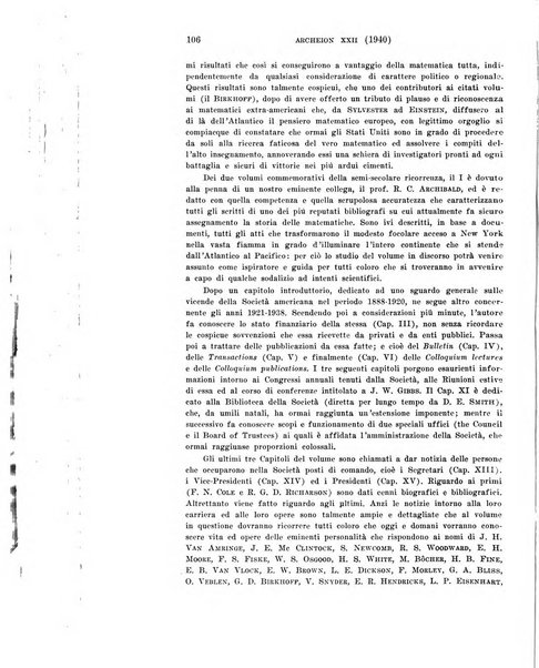 Archeion archivio di storia della scienza