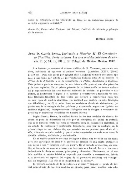 Archeion archivio di storia della scienza