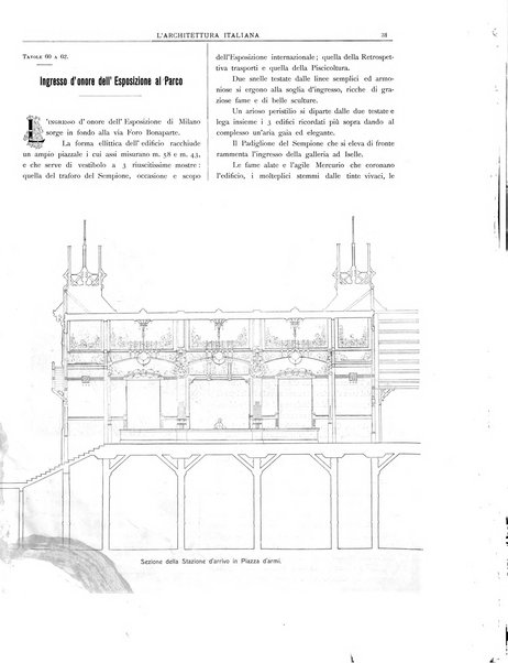 L'architettura italiana periodico mensile di costruzione e di architettura pratica