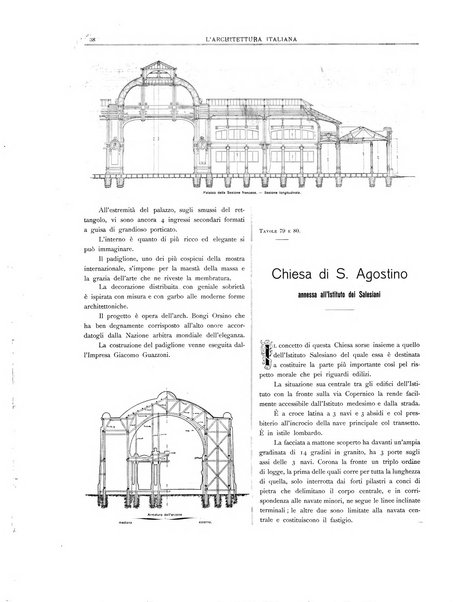 L'architettura italiana periodico mensile di costruzione e di architettura pratica