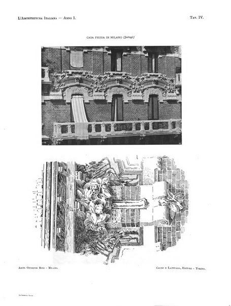 L'architettura italiana periodico mensile di costruzione e di architettura pratica